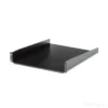 StarTech.com 2U Server Rack Shelf – Universal Rack Mount Cantilever Shelf for 19″ Network Equipment Rack & Cabinet – Heavy Duty Steel - Weight Capacity 50lb/23kg – 22″ Deep Tray, Black