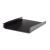 StarTech.com 2U Server Rack Shelf – Universal Rack Mount Cantilever Shelf for 19″ Network Equipment Rack & Cabinet – Heavy Duty Steel - Weight Capacity 50lb/23kg – 22″ Deep Tray, Black