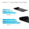 StarTech.com 2U Server Rack Shelf – Universal Rack Mount Cantilever Shelf for 19″ Network Equipment Rack & Cabinet – Heavy Duty Steel - Weight Capacity 50lb/23kg – 22″ Deep Tray, Black