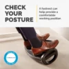 Fellowes Foot Rest Under Desk – Smart Suites Foot Support Ergonomic Foot Rest – Foot Rest Stool for Office & Home – Black