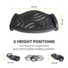 Fellowes Foot Rest Under Desk – Smart Suites Foot Support Ergonomic Foot Rest – Foot Rest Stool for Office & Home – Black