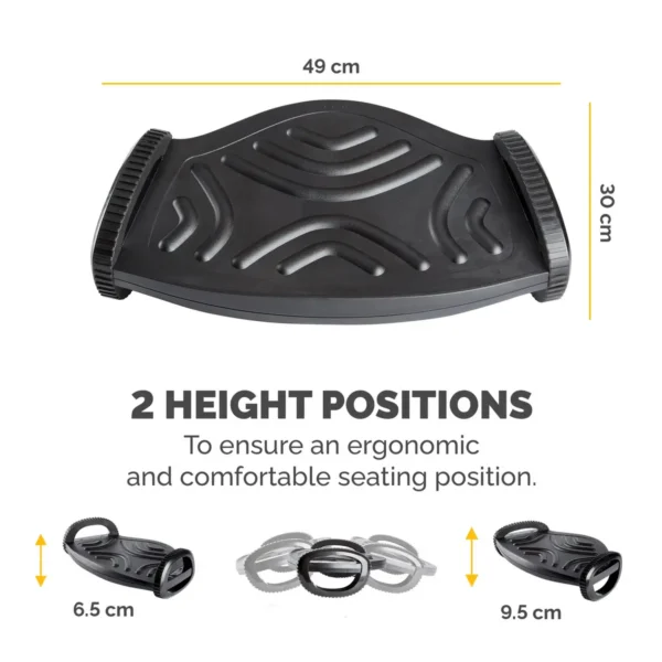 Fellowes Foot Rest Under Desk – Smart Suites Foot Support Ergonomic Foot Rest – Foot Rest Stool for Office & Home – Black