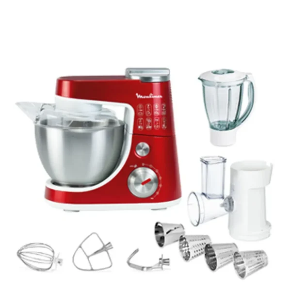 Moulinex QA404G food processor 900 W 4 L Red