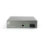 LevelOne RJ45 to SC Fast Ethernet Media Converter, Multi-Mode Fiber, 1 PoE Output, 802.3af PoE