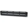 Intellinet Patch Panel, Cat5e, UTP, 48-Port, 2U, Black