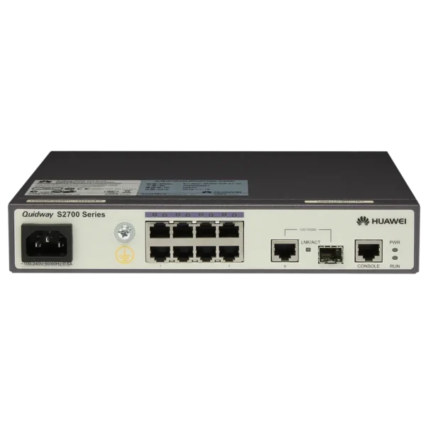 Huawei S2700-9TP-SI-AC Managed L2/L3 Fast Ethernet (10/100) Black, Grey