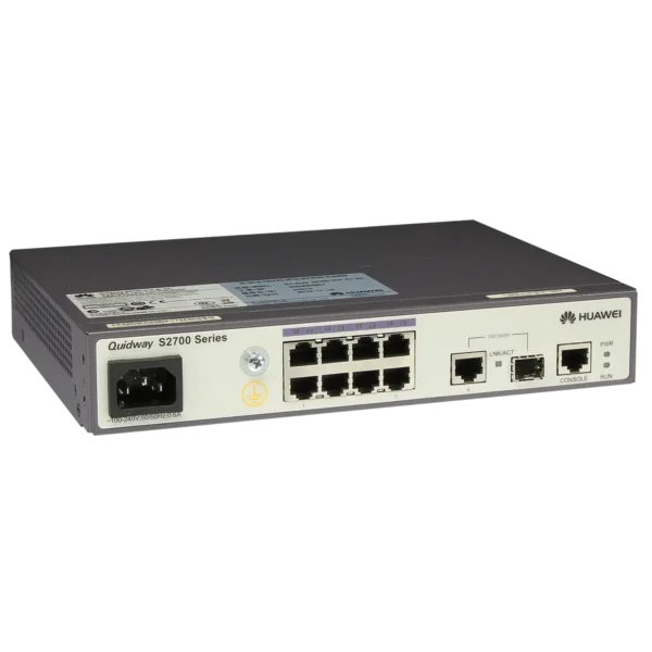 Huawei S2700-9TP-SI-AC Managed L2/L3 Fast Ethernet (10/100) Black, Grey