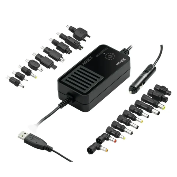 Trust 130W Compact Multi Function Notebook Power Adapter PW-3130 power adapter/inverter Black