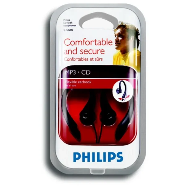 Philips SHS3200/37 headphones/headset Wired Ear-hook, In-ear Black
