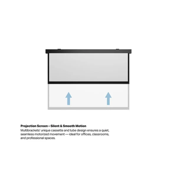 Multibrackets M 16:9 Motorized Projection Screen 200×112, 90″ Black Edition