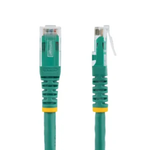 StarTech.com 2ft CAT6 Ethernet Cable – Green CAT 6 Gigabit Ethernet Wire -650MHz 100W PoE RJ45 UTP Molded Network/Patch Cord w/Strain Relief/Fluke Tested/Wiring is UL Certified/TIA