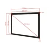 Multibrackets M 16:10 Framed Projection Screen 232,6×145,4, 108″