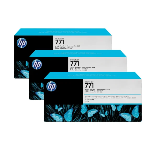 HP 771 3-pack 775-ml Photo Black Designjet Ink Cartridges CR256A print head Inkjet printing