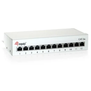Equip 12-Port Cat.6 Desktop Patch Panel, Light Grey