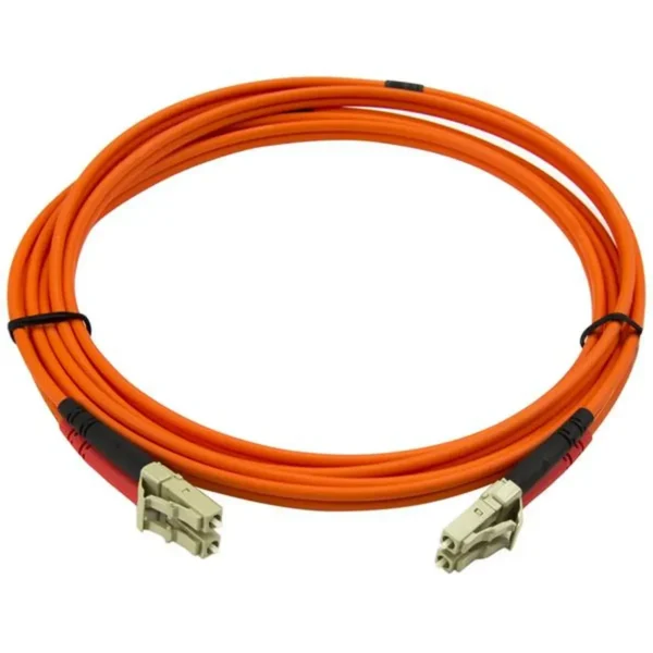 StarTech.com 2m Fiber Optic Cable – Multimode Duplex 50/125 – LSZH Fiber Jumper Cord – LC/LC