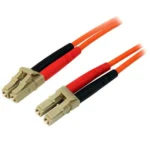 StarTech.com 2m Fiber Optic Cable – Multimode Duplex 50/125 – LSZH Fiber Jumper Cord – LC/LC