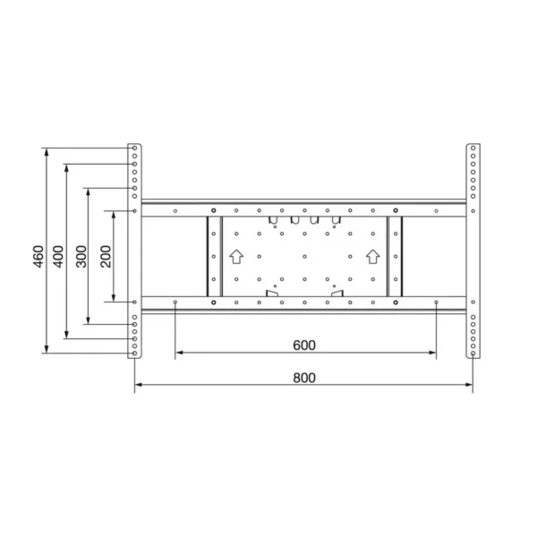 Multibrackets M VESA Extension kit Tilt & Turn 800×400