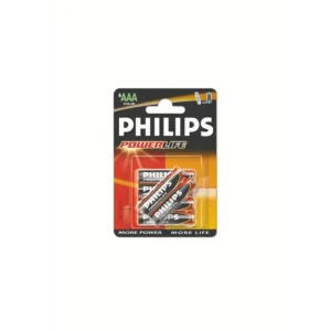 Philips PowerLife LR03PB6C AAA Alkaline Battery