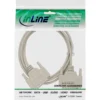InLine serial cable molded DB25 male / male direct grey 2m