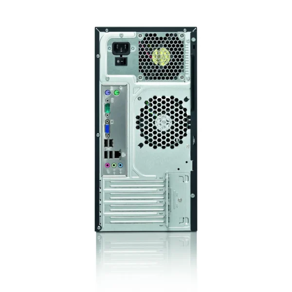 Fujitsu ESPRIMO P1500 Intel® Core™2 Quad 4 GB DDR2-SDRAM 1 TB NVIDIA® GeForce® GT 220 Windows 7 Home Premium Micro Tower PC Black
