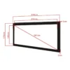 Multibrackets M 2.35:1 Framed Projection Screen 434×146, 150″
