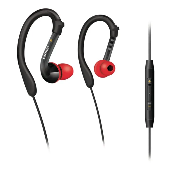 Philips SHQ3017/28 headphones/headset Wired Ear-hook, In-ear Black, Red