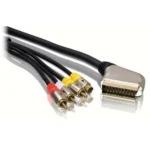 Philips SWV5535/10 video cable adapter 5 m SCART (21-pin) 3 x RCA + S-Video Black