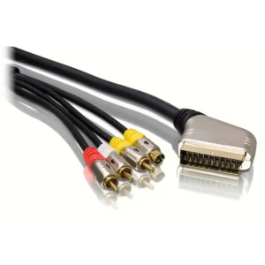 Philips SWV5535/10 video cable adapter 5 m SCART (21-pin) 3 x RCA + S-Video Black