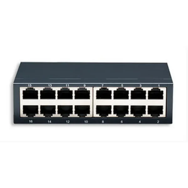 Intellinet 16-Port Fast Ethernet Office Switch Unmanaged Black