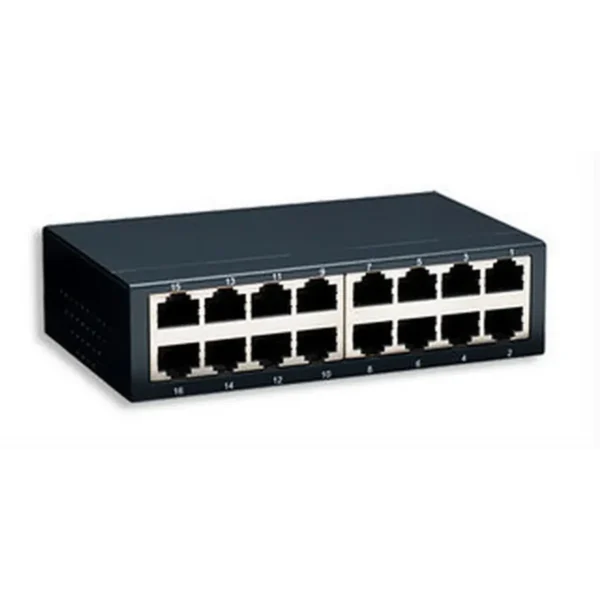 Intellinet 16-Port Fast Ethernet Office Switch Unmanaged Black
