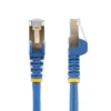 StarTech.com 1ft CAT6a Ethernet Cable – 10 Gigabit Shielded Snagless RJ45 100W PoE Patch Cord – 10GbE STP Network Cable w/Strain Relief – Blue Fluke Tested/Wiring is UL Certified/TIA