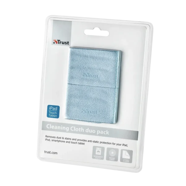 Trust Cleaning Cloth duo pack LCD/TFT/Plasma Equipment cleansing dry cloths