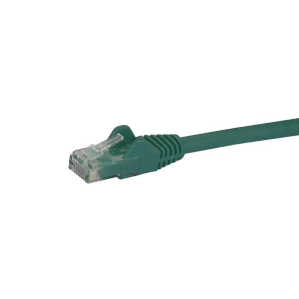 StarTech.com 15ft CAT6 Ethernet Cable – Green CAT 6 Gigabit Ethernet Wire -650MHz 100W PoE RJ45 UTP Network/Patch Cord Snagless w/Strain Relief Fluke Tested/Wiring is UL Certified/TIA