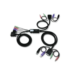 ATEN CS62DU DVI USB KVM cable Black