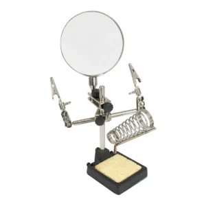 InLine Soldering Stand with magnifier and soldering tool holder