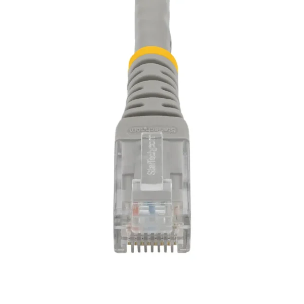 StarTech.com 50ft CAT6 Ethernet Cable – Gray CAT 6 Gigabit Ethernet Wire -650MHz 100W PoE RJ45 UTP Molded Network/Patch Cord w/Strain Relief/Fluke Tested/Wiring is UL Certified/TIA