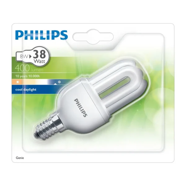 Philips Genie 8727900827477 energy-saving lamp 8 W Warm white E14