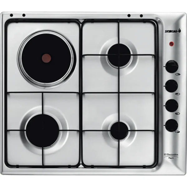 Electrolux PXL631V hob Black, Stainless steel Built-in Combi 4 zone(s)