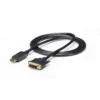 StarTech.com 6ft (1.8m) DisplayPort to DVI Cable, DisplayPort to DVI Adapter Cable, Passive DP to DVI-D Video Converter, 1080p – Replacement for DP2DVIMM6