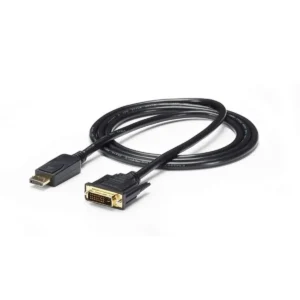 StarTech.com 6ft (1.8m) DisplayPort to DVI Cable, DisplayPort to DVI Adapter Cable, Passive DP to DVI-D Video Converter, 1080p – Replacement for DP2DVIMM6