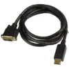 StarTech.com 6ft (1.8m) DisplayPort to DVI Cable, DisplayPort to DVI Adapter Cable, Passive DP to DVI-D Video Converter, 1080p – Replacement for DP2DVIMM6