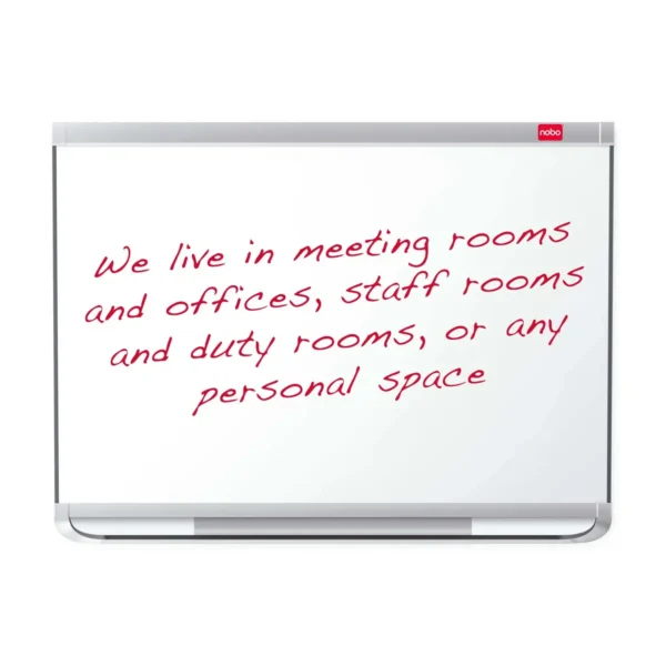 Nobo Prestige Enamel Magnetic Whiteboard 1800x1200mm with Connex Trim