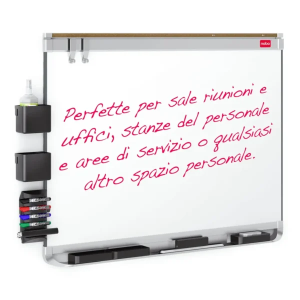 Nobo Prestige Enamel Magnetic Whiteboard 1800x1200mm with Connex Trim
