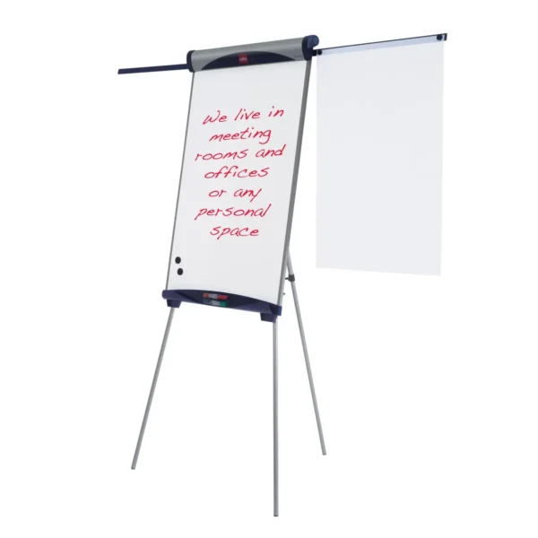 Nobo Impression Pro Tripod Steel Magnetic Whiteboard Easel with Extended Display Arms