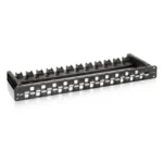 Equip 24-Port Keystone Cat.6A Unshielded Patch Panel, Black