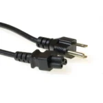 ACT Powercord USA plug – C5 black 1.8 m