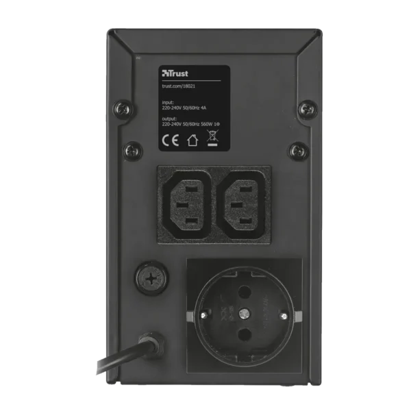 Trust Oxxtron 1000VA UPS with standard power outlet uninterruptible power supply (UPS) 1 kVA 560 W 1 AC outlet(s)