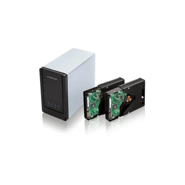 Freecom DualDrive Network Center 6TB ARM9 Black, Silver