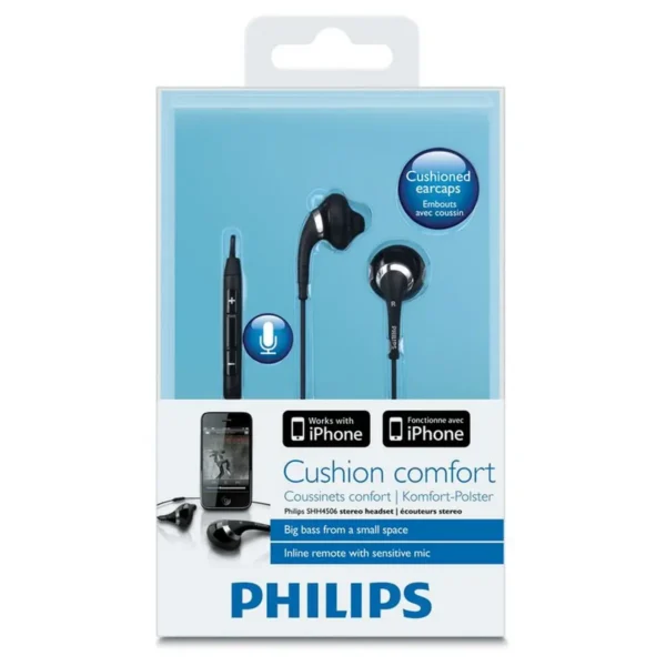 Philips SHH4506/28 headphones/headset Wired In-ear Black