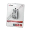 Trust BridZ 4 Port USB 2.0 Hub 480 Mbit/s Silver